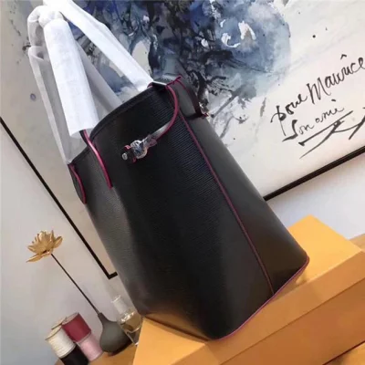 Сумка Louis Vuitton Neverfull MM M54185 Epi Leather "Black" фото № 3