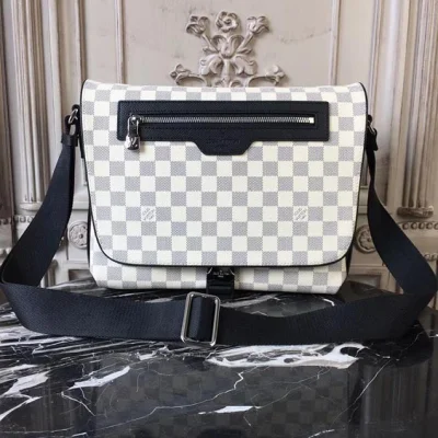 Сумка Louis Vuitton Damier Coated Canvas Matchpoint Messenger N40019 "White" фото № 2