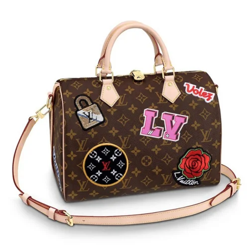 Сумка Louis Vuitton Monogram Canvas Speedy 30 Bandouliere M43989 "Brown"