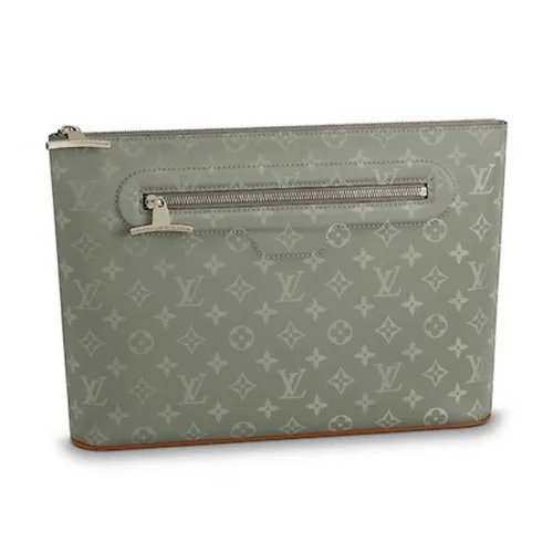 Клатч Louis Vuitton Pochette Cosmos Clutch Bag Monogram Titanium Canvas Fall Winter 2018 Collection M63240 Grey "Brown"
