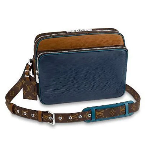 Сумка Louis Vuitton Epi Patchwork Nil Slim Bag M51465 2018 "Navy Blue"