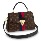 Сумка Louis vuitton original Monogram Canvas GEORGES BB M43867 blue&red "Brown"