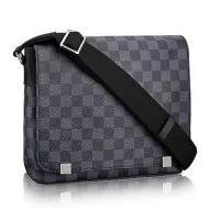 Сумка Louis Vuitton District PM Messenger Bag 26cm Damier Graphite Canvas Fall Winter 2018 Collection N41028 Noir "Graphite"