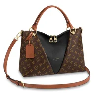 Сумка Louis Vuitton V Tote MM M43948 Monogram Canvas Black "Brown"