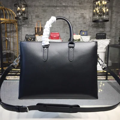 Портфель Louis Vuitton Anton Soft Briefcase M33416 Taiga Leather "Black" фото № 4