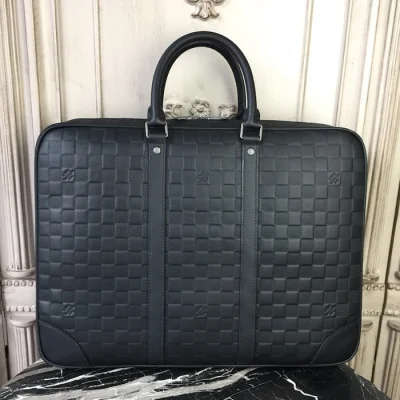 Портфель Louis Vuitton Porte-Documents Voyage N41146 Damier Infini Leather "Black" фото № 4