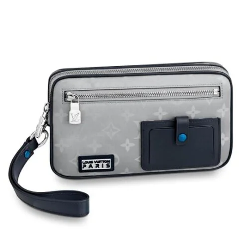 Клатч Louis Vuitton Alpha Clutch M44171 Monogram Canvas "Gray"