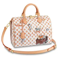 Сумка Louis Vuitton Speedy 30 Bandouliere M44400 Monogram Canvas "White"