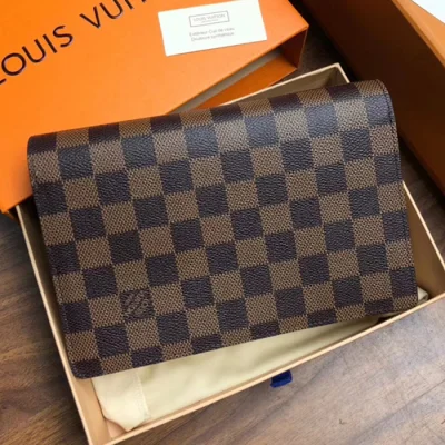 Сумка Louis Vuitton Vavin Chain Wallet N60237 Damier Ebene Canvas Creme Beige "Brown" фото № 3
