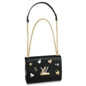 Сумка Louis Vuitton Twist MM M52891 Epi Leather "Black"