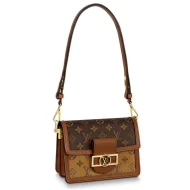 Сумка Louis Vuitton Mini Dauphine M44580 Monogram Canvas "Brown"