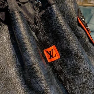 Рюкзак Louis Vuitton Drawstring Backpack N40170 Damier Cobalt Canvas "Navy Blue" фото № 6