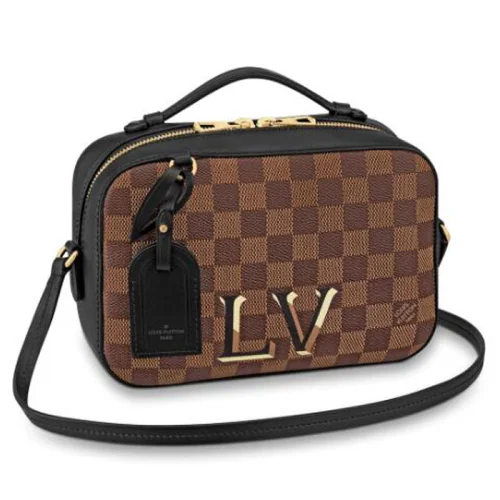 Сумка Louis Vuitton Santa Monica N40189 Damier Ebene Canvas Black "Brown"
