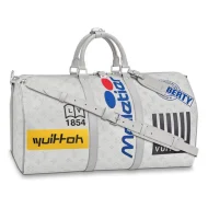 Сумка Louis Vuitton Keepall Bandouliere 50 M44643 Monogram Canvas "White"