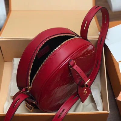 Сумка Louis Vuitton Boite Chapeau Souple M54100 Monogram Vernis "Red" фото № 9