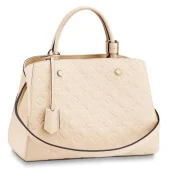 Сумка Louis Vuitton Montaigne MM M44061 Monogram Empreinte Leather Creme "Beige"