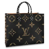 Сумка Louis Vuitton Onthego M44674 Monogram Coated Canvas Brown "Black"
