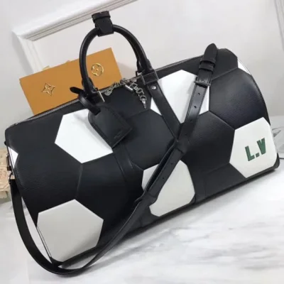 Сумка Louis Vuitton Keepall Bandouliere 50 Travel Bag M52187 2018 "Black" фото № 2