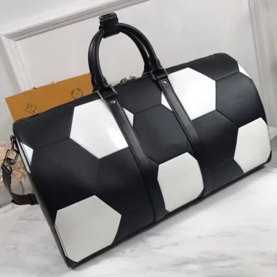 Сумка Louis Vuitton Keepall Bandouliere 50 Travel Bag M52187 2018 "Black" фото № 5