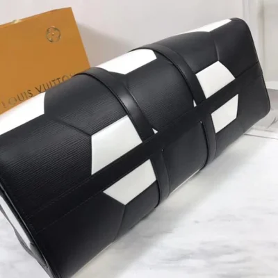 Сумка Louis Vuitton Keepall Bandouliere 50 Travel Bag M52187 2018 "Black" фото № 6