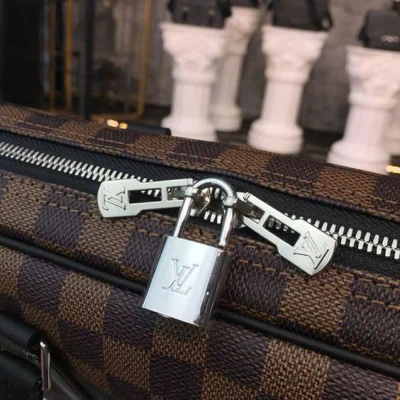 Портфель Louis Vuitton Porte-Documents Voyage PM Bag 38cm Damier Ebene Canvas Fall Winter 2018 Collection N41466 "Brown" фото № 4