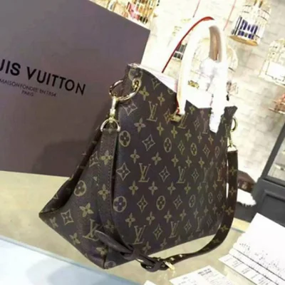 Сумка Louis Vuitton M40468 Pallas Tote Bag Monogram Canvas "Brown" фото № 3