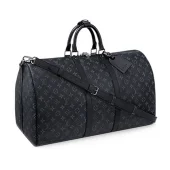 Сумка Louis Vuitton M40605 Keepall 55 Bandouliere Duffel Bag Monogram Eclipse Canvas "Black"