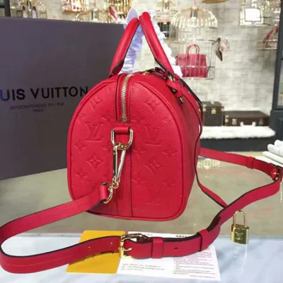 Сумка Louis Vuitton M41187 Speedy 25 Tote Bag Monogram Empreinte Leather "Red" фото № 3 Сумка Louis Vuitton M41187 Speedy 25 Tote Bag Monogram Empreinte Leather "Red" фото № 3