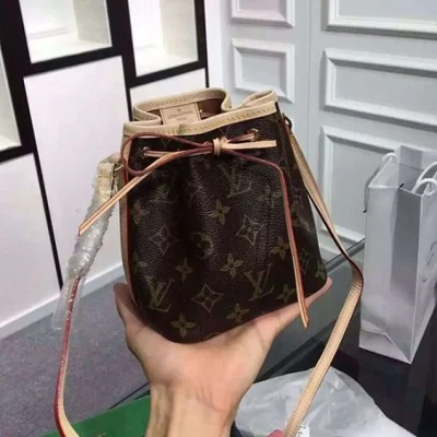 Сумка Louis Vuitton M41346 Nano Noe Shoulder Bag Monogram Canvas "Brown" фото № 3