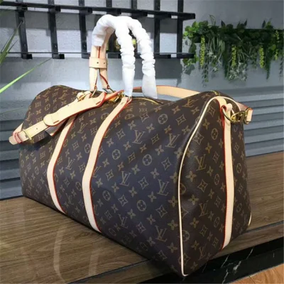 Сумка Louis Vuitton M41414 Keepall Bandouliere 55 Duffel Bag Monogram Canvas "Brown" фото № 3