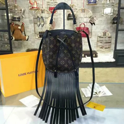Сумка Louis Vuitton M43132 Fringed Noe Shoulder Bag Monogram Canvas "Brown" фото № 2