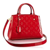 Сумка Louis Vuitton M50170 Montaigne BB Tote Bag Monogram Vernis "Red"