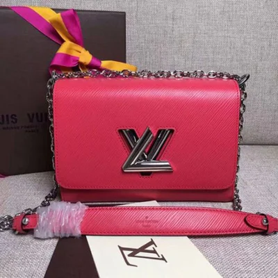 Сумка Louis Vuitton M50280 Twist MM Shoulder Bag Epi Leather "Red" фото № 2