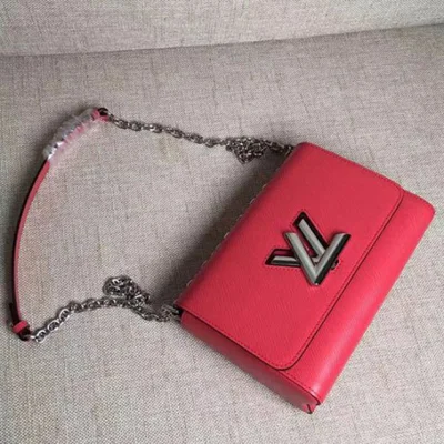 Сумка Louis Vuitton M50280 Twist MM Shoulder Bag Epi Leather "Red" фото № 9