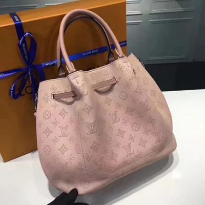 Сумка Louis Vuitton M54401 Girolata Tote Bag Mahina Leather "Pink" фото № 4