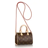 Сумка Louis Vuitton M61252 Nano Speedy Crossbody Bag Monogram Canvas "Brown"