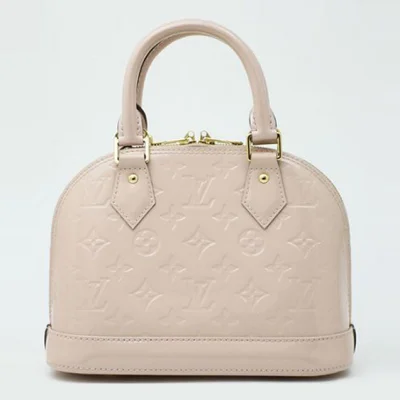 Сумка Louis Vuitton M90064 Alma BB Tote Bag Monogram Vernis "Beige" фото № 3