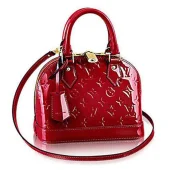 Сумка Louis Vuitton M91606 Alma BB Tote Bag Monogram Vernis "Red"