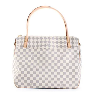 Сумка Louis Vuitton N41175 Figheri GM Shoulder Bag Damier Azur Canvas "White" фото № 3