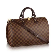 Сумка Louis Vuitton N41366 Speedy Bandouliere 35 Tote Bag Damier Ebene Canvas "Brown"