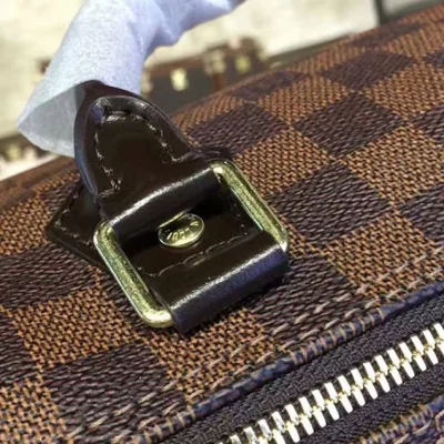 Сумка Louis Vuitton N41366 Speedy Bandouliere 35 Tote Bag Damier Ebene Canvas "Brown" фото № 7