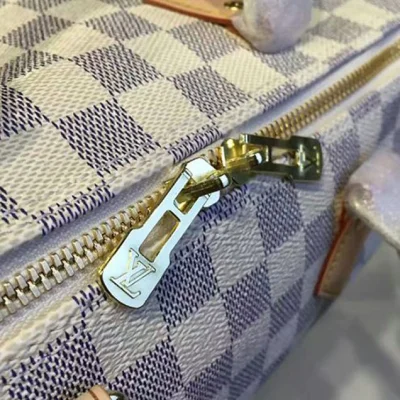 Сумка Louis Vuitton N41374 Speedy Bandouliere 25 Tote Bag Damier Azur Canvas "White" фото № 9