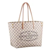 Сумка Louis Vuitton N41375 Cabas MM Shoulder Bag Damier Azur Canvas "White"