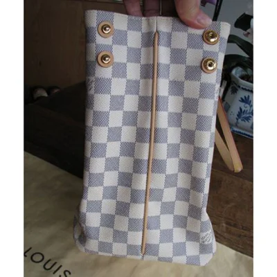 Сумка Louis Vuitton N41375 Cabas MM Shoulder Bag Damier Azur Canvas "White" фото № 3