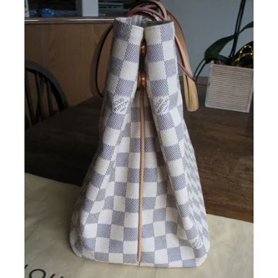 Сумка Louis Vuitton N41375 Cabas MM Shoulder Bag Damier Azur Canvas "White" фото № 4