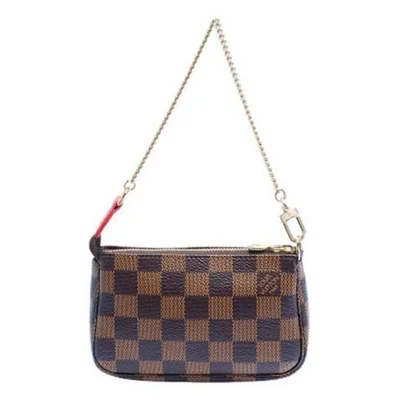 Сумка Louis Vuitton N41426 Mini Pochette Accessoires Evasion Damier Ebene Canvas "Brown" фото № 4
