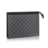 Клатч Louis Vuitton N41696 Pochette Voyage MM Damier Graphite Canvas "Graphite"