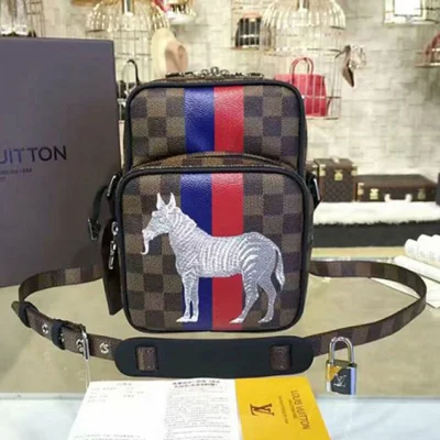 Сумка Louis Vuitton N42703 Amazone 22 Messenger Bag Damier Ebene Canvas "Brown" фото № 2