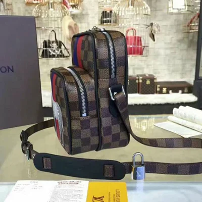 Сумка Louis Vuitton N42703 Amazone 22 Messenger Bag Damier Ebene Canvas "Brown" фото № 3