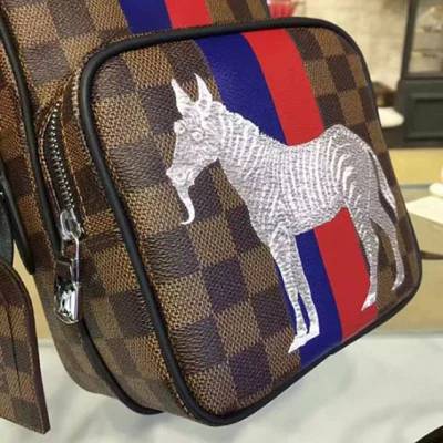 Сумка Louis Vuitton N42703 Amazone 22 Messenger Bag Damier Ebene Canvas "Brown" фото № 7